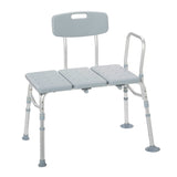 Plastic Tub Transfer Bench with Adjustable Backrest