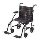 Fly Lite Ultra Lightweight Transport Wheelchair, Black