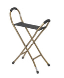 Folding Lightweight Cane with Sling Style Seat