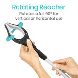 Reacher/rotator grabber