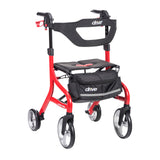 Nitro Sprint Rollator Rolling Walker, Tall, Red