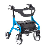 Nitro Sprint Rollator Rolling Walker, Hemi Height, Blue