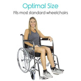 Wheelchair Gel Seat Cushion - Back Support Comfort and Pain Relief 18x16"