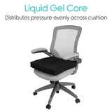 Wheelchair Gel Seat Cushion - Back Support Comfort and Pain Relief 18x16"