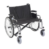 Sentra EC Heavy Duty Extra Wide Wheelchair, Detachable Desk Arms, 28