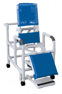 MJM Reclining PVC commode/Shower Chair