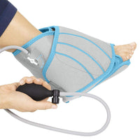 Ankle compression wrap therapy