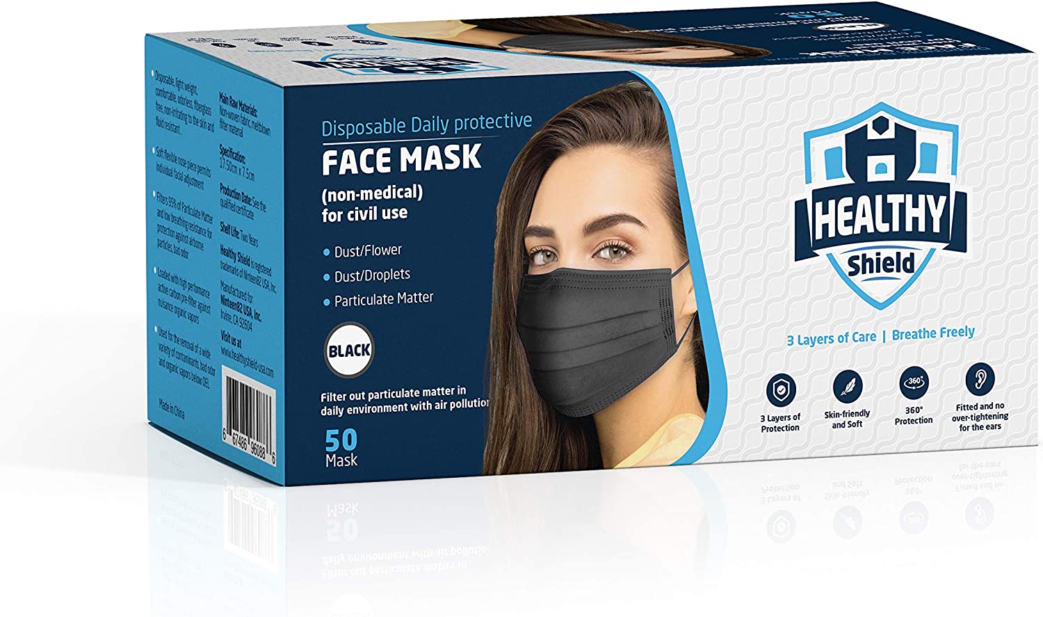 50PCS Disposable Face Mask 