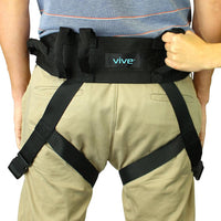 Transfer belt with leg strapes